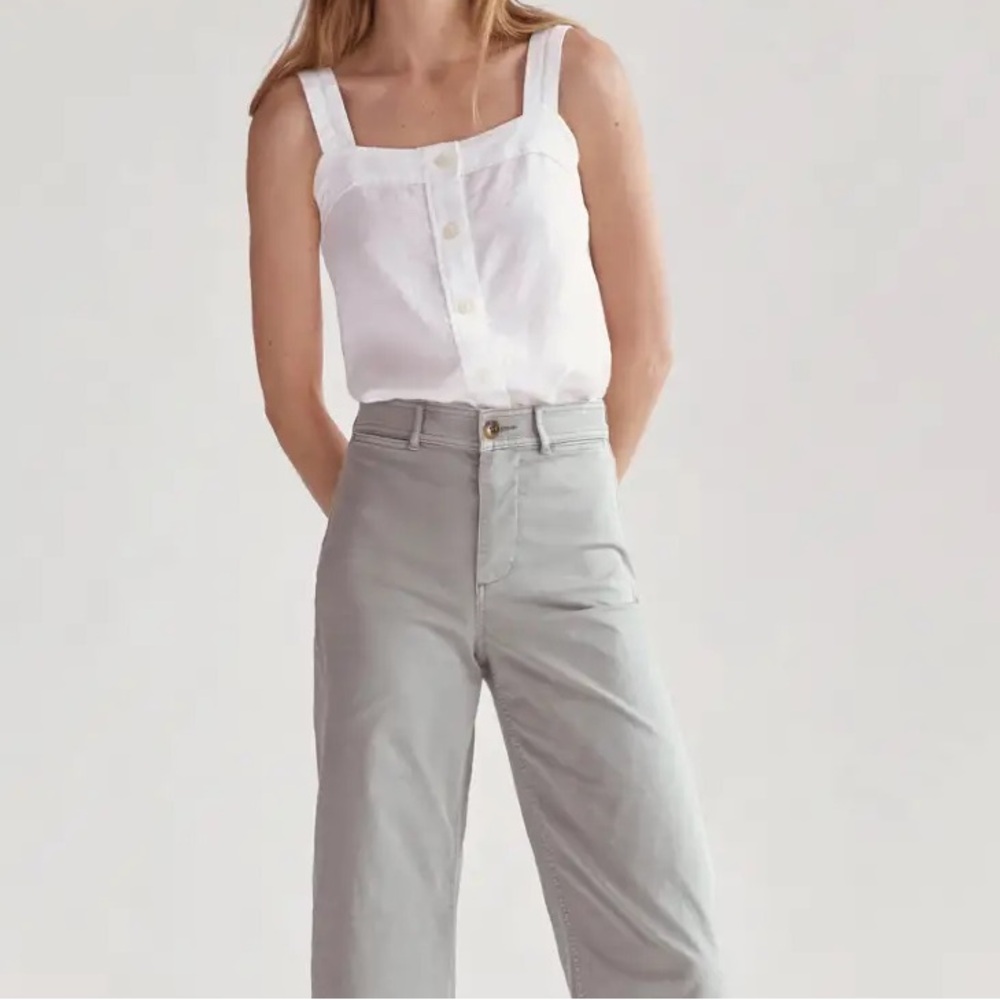 Everlane linen picnic top size 2